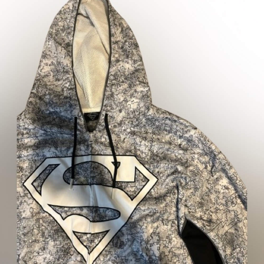 White Camo Superman Zip Up - Picture 2 of 2